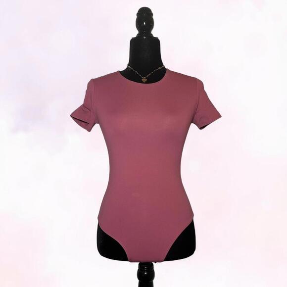 Babaton Other - Aritzia Babaton Pink Bodysuit Sleek Minimalist Basic
